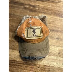 Devil Stabbing Heart SL Revival Hat Big Foot Embroidery Trucker Distressed